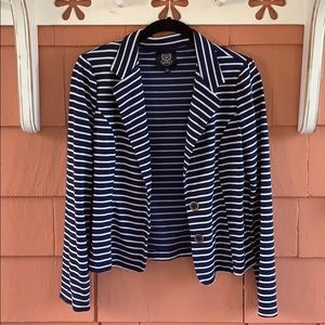 💙 Mine | Blue & White Striped Blazer